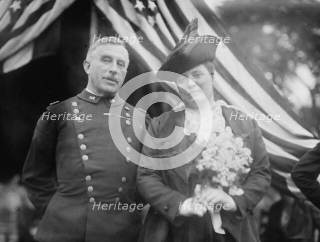 Gen. Leonard Wood and wife, between c1910 and c1915. Creator: Bain News Service.
