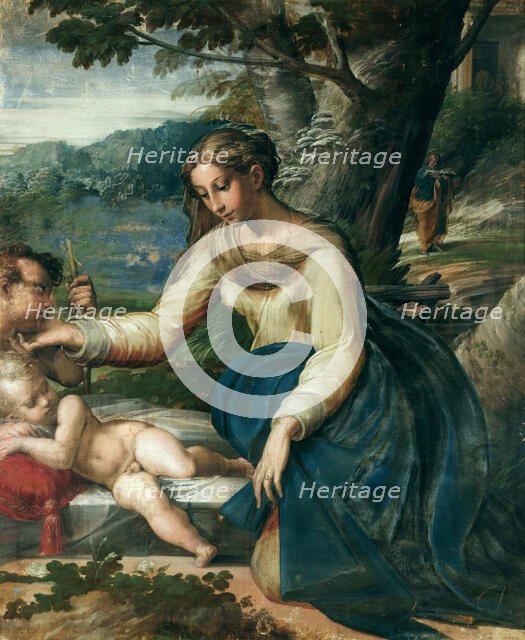 The Holy Family, ca 1526. Creator: Parmigianino (1503-1540).