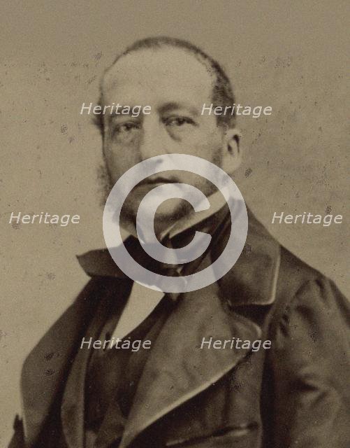 Portrait of the pianist and composer Sigismund Thalberg (1812-1871) , ca 1860. Creator: Photo studio Nadar.