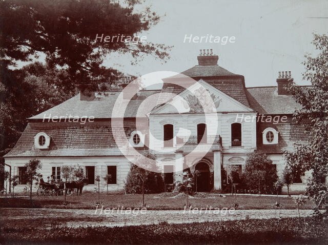 Manor house of the Lubomirski family - front façade, Charzewice, 1895-1905. Creator: Unknown.