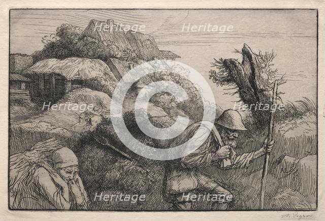 Return from the Woods (Le Retour du Bois). Creator: Alphonse Legros (French, 1837-1911).