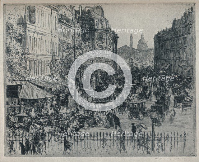 'Rue Royale, Paris', c1913. Artist: Walter Zeising.