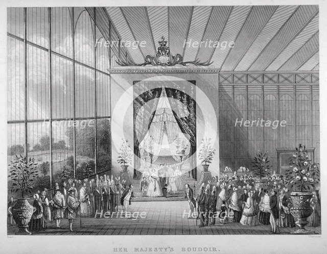 The Great Exhibition, Hyde Park, Westminster, London, 1851.                                      Artist: Jean-Marie Chavanne