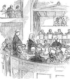 Baron Amphlett being admitted a Serjeant-At-Law, 1874. Creator: Unknown.