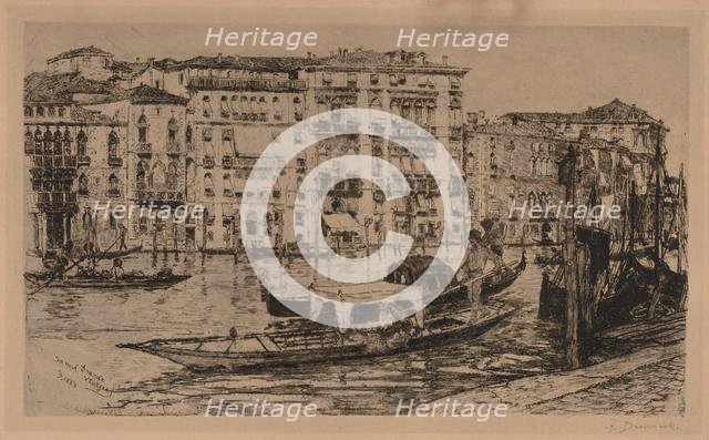 Grand Canal, Venice, 1889. Creator: Frank Duveneck (American, 1848-1919); Frederick Keppel.