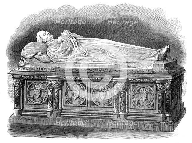 Monument to the late Archbishop Musgrave in York Minster, 1864. Creators: Unknown, Matthew Noble.