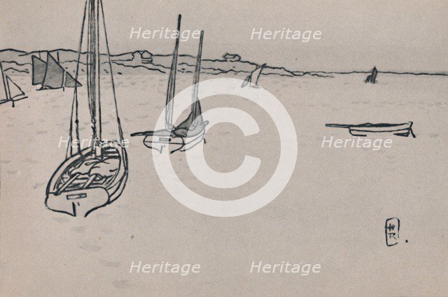 'Breton Landscape', c.1900s, (1946). Artist: Henri  Rivière.