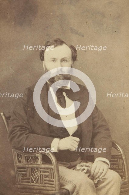 Portrait of Gustave Moreau (1826-1898), 1874. Creator: Romilly, Éliza de (active second Half of 19th cen.).