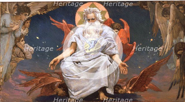 'God the Father', 1885-1896.  Artist: Viktor Mihajlovic Vasnecov