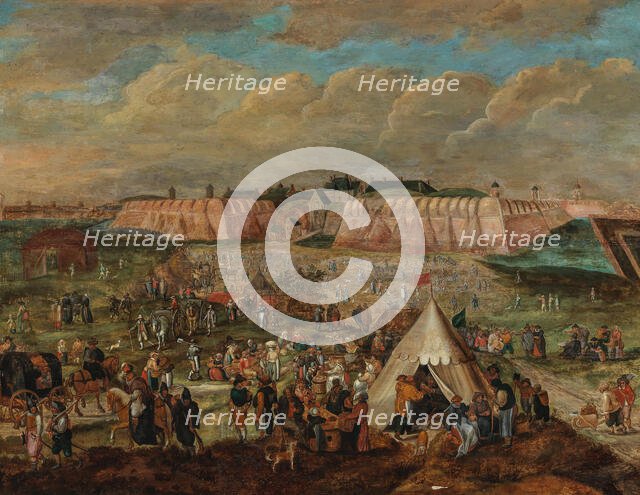 The Siege of the Spanjaardenkasteel in Antwerp. Creator: Goetkind, Peter, the Younger (1585-1625).