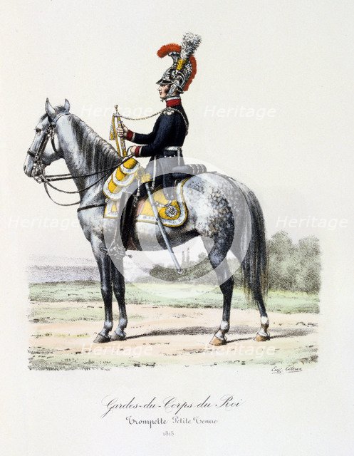 Gardes-du-Corps de Roi, Trumpeter (petite tenue), 1815 Artist: Eugene Titeux