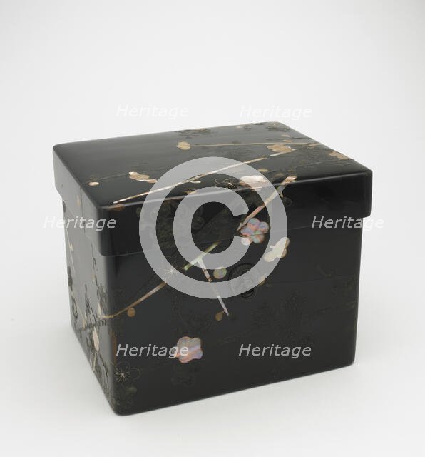 Box with fitted cover, Edo period, 17th century. Creator: Unknown.