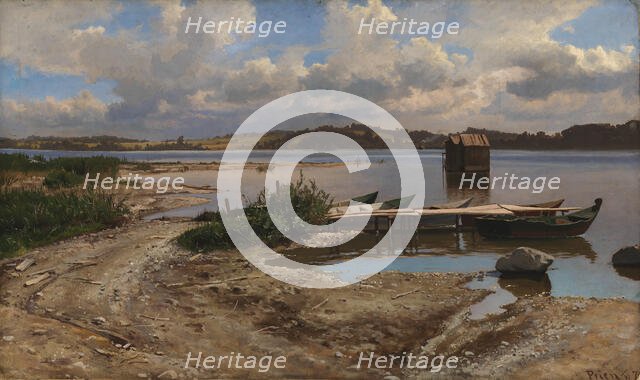 Landscape from Prien, 1870. Creator: Hjalmar Munsterhjelm.