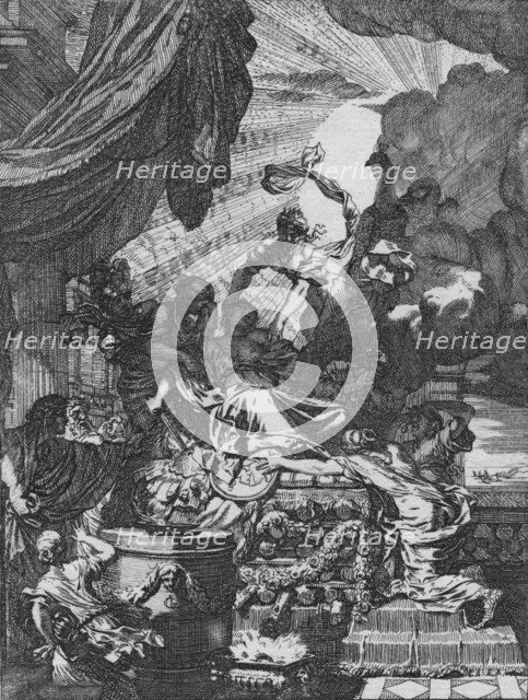 'Dus deerlyk fneuvelde Kartagoos koningin… ', 1668. Creator: Gerard de Lairesse.