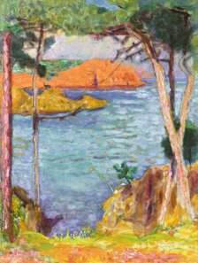 Bord de mer, pins et rochers rouges (Seaside, pine trees and red rocks), c1923. Creator: Bonnard, Pierre (1867-1947).