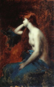 Rêverie, between 1904 and 1905. Creator: Jean Jacques Henner.