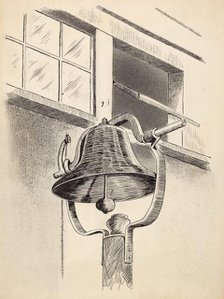 Cast Iron Bell, c. 1936. Creator: Arelia Arbo.