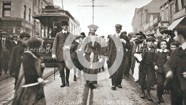 Lady Constance Lytton, British suffragette, Newcastle, 9 October 1909. Artist: Unknown