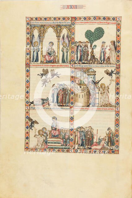 Cantigas de Santa Maria - Codex Rico, ca 1280-1284. Creator: Anonymous.