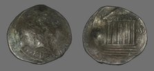 Coin Portraying Emperor Augustus, 27 BCE-14 CE. Creator: Unknown.