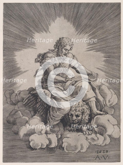 Saint Mark, dated 1518. Creator: Agostino Veneziano.