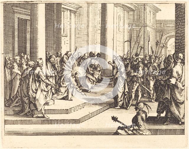 Christ and the Woman Taken in Adultery, 1635. Creator: Jacques Callot.