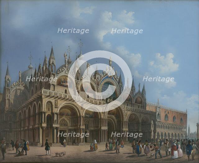 St. Mark's Church in Venice, 1800-1830. Creator: Unknown.