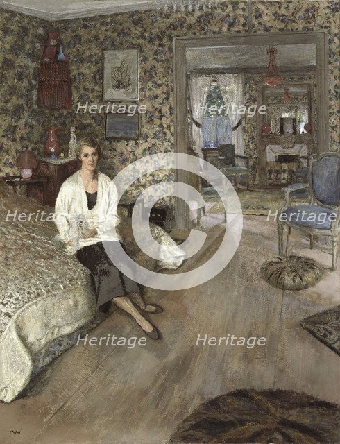 La comtesse Marie-Blanche de Polignac, 1928-1932. Artist: Vuillard, Édouard (1868-1940)