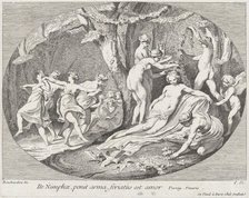 Go Nymphs, who lay down their arms, Love is resting!, 1730-60. Creator: Caylus, Anne-Claude-Philippe de.