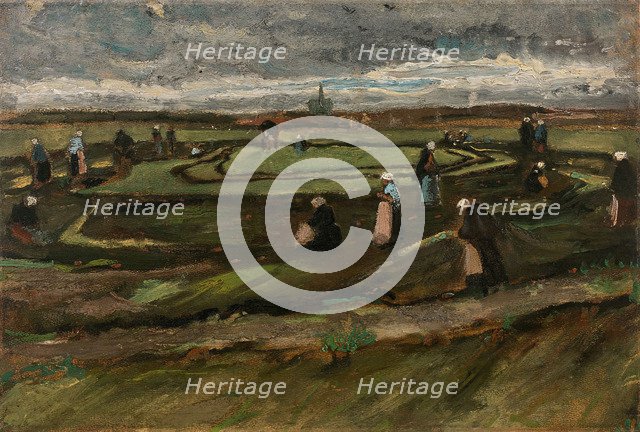 Women Mending Nets in the Dunes, 1882.