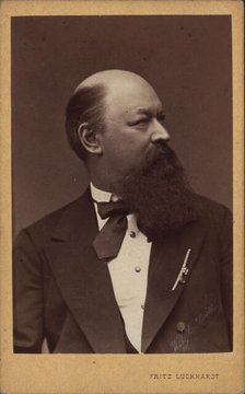 Portrait of the composer Franz von Suppè (1819-1895) , c. 1880. Creator: Luckhardt, Fritz (1843-1894).