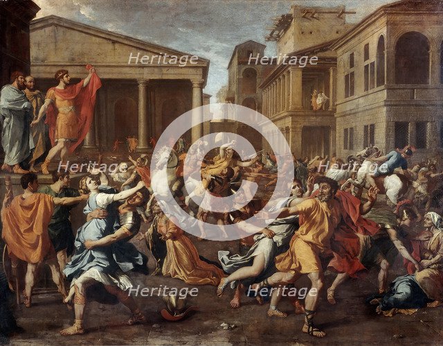 The Rape of the Sabine women. Artist: Poussin, Nicolas (1594-1665)