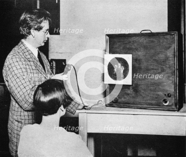 John Logie Baird (1888-1946), Scottish electrical engineer and pioneer of television, 1920s. Artist: Unknown