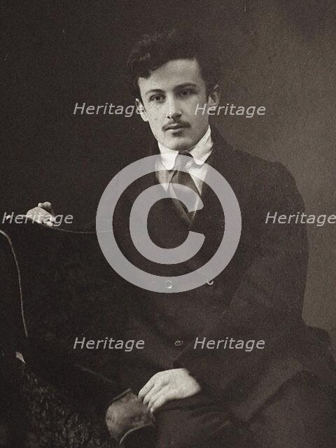 Portrait of the composer Joel (Yuliy Dmitrievich) Engel (1868-1927). Creator: Anonymous.