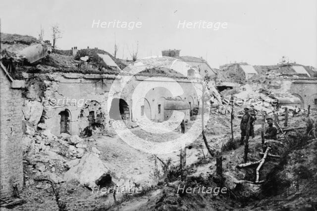 How the Przemysl Forts were wrecked, between 1914 and c1915. Creator: Bain News Service.