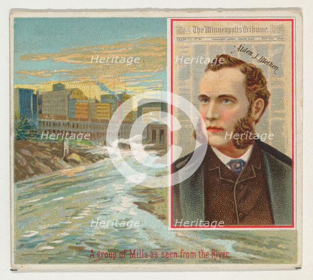 Alden J. Blethen, The Minneapolis Tribune, from the American Editors series (N35) for Alle..., 1887. Creator: Allen & Ginter.