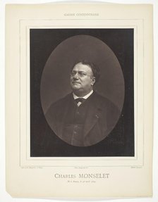 Charles Monselet, c. 1876. Creator: Etienne Carjat.