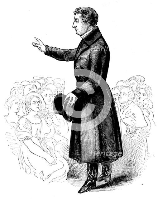 Father Mathew speaking at a temperance meeting in Ireland, 1890. Creator: Unknown.