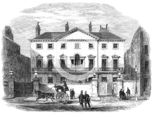 Cambridge House, Piccadilly, the town residence of Lord Palmerston, 1865. Creator: Unknown.
