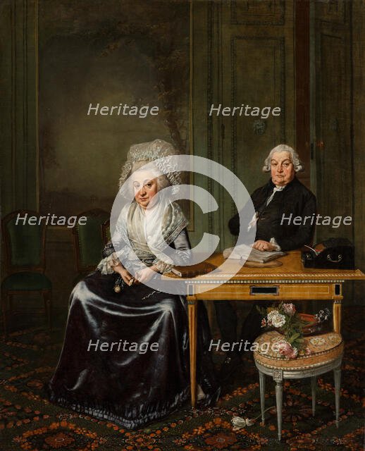 Portrait of Jacob Feitama (1726-1797) and his Wife, Elisabeth de Haan (1735-1800), c1780s. Creator: Wybrand Hendriks.