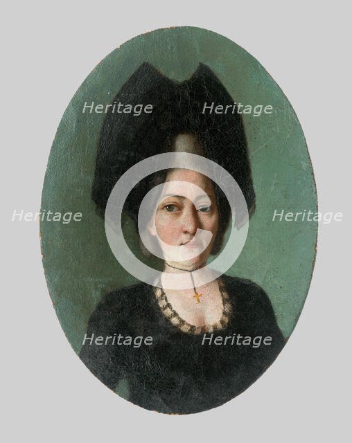 Portrait of a Woman in Black, 1800-1850. Creator: Unknown.