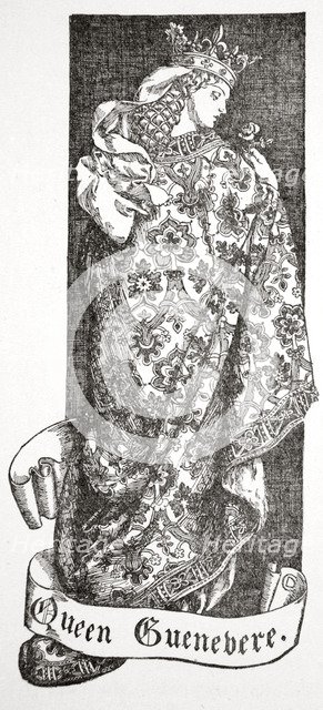 'Queen Guenevere', 1905.  Artist: Dora Curtis