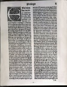 The corbacho' (Facsimile), preface to the printed work in Seville, 1498, work by Archpriest of Ta…
