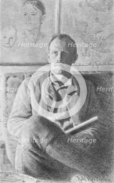 'Fridtjof Nansen', 1897. Artist: Johan Nordhagen.