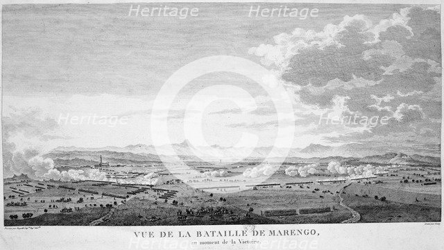 'View of the Battle of Marengo at the moment of victory', 1800. Artist: Anon