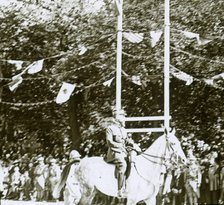 General Henri Gouraud at a victory parade, c1918.  Artist: Unknown.