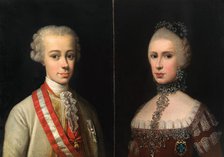 Portraits of Leopold, Grand Duke of Tuscany (1747-1792) and Maria Luisa of Spain (1745-1792), ca 176 Creator: Siries, Violante Beatrice (1709-1783).
