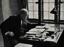 'Churchill at Work', 1940s, (1945).  Creator: Unknown.