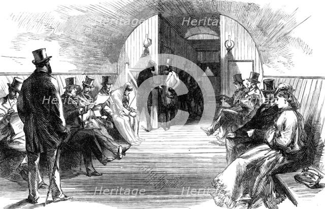 The Thames Subway at Tower-Hill: waiting-room, 1870. Creator: Unknown.