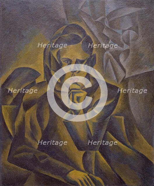 Portrait of Jan Zrzavý, 1912. Creator: Kubista, Bohumil (1884-1918).